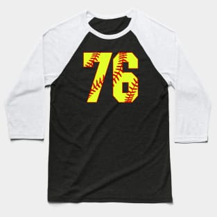 Fastpitch Softball Number 76 #76 Softball Shirt Jersey Uniform Favorite Player Biggest Fan Baseball T-Shirt